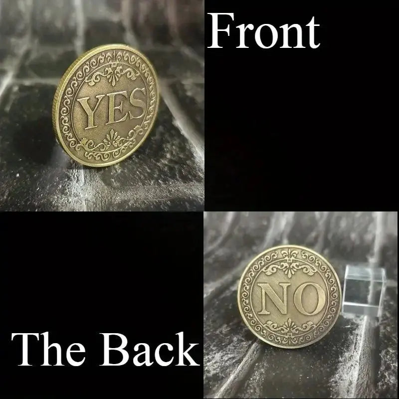 🔥🪙【Last Day 49% OFF】🔥Yes No Decision Maker Lucky Coin⚡1 Count Double-sided Commemorative Coin-TJY