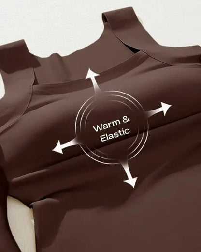🔥💐Women's U Neck Thermal Tank Tops with Built-In Bra-H1