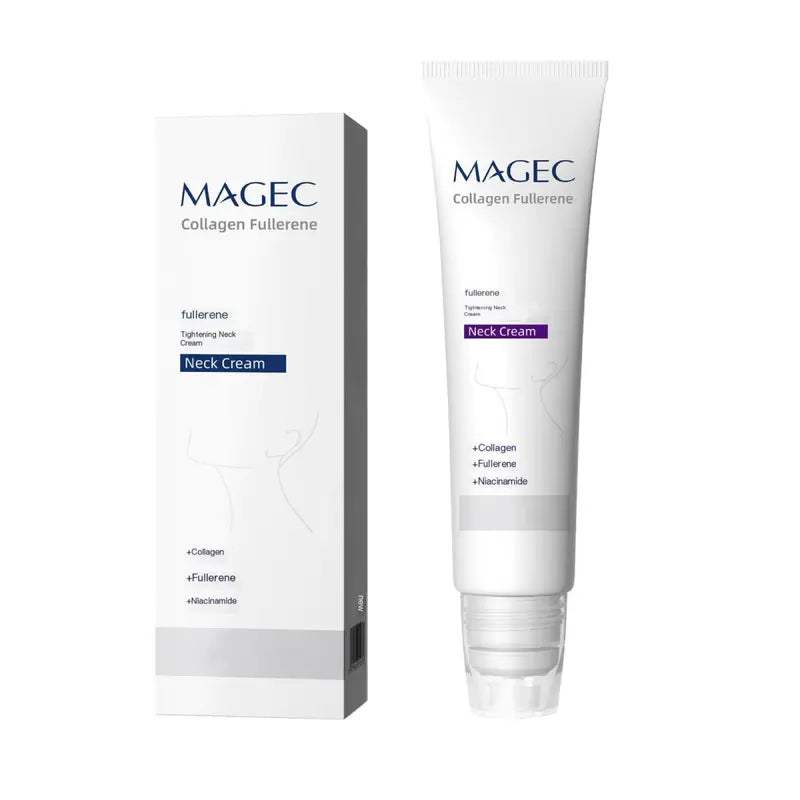 🔥Buy 1 Get 1 Free🎁Collagen Fullerene Tightening Neck Cream-Reduces Wrinkles and Double Chin,Five Rollers for All Around Massage-ABB8
