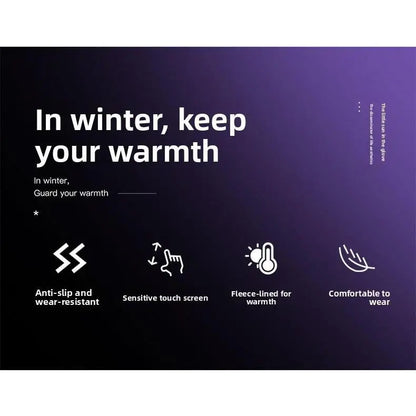 🔥🔥Outdoor Winter Gloves Touchscreen Windproof Full-Finger Fleece Lined for Men Women Sports Travel Daily Activities Unisex-ZZQ