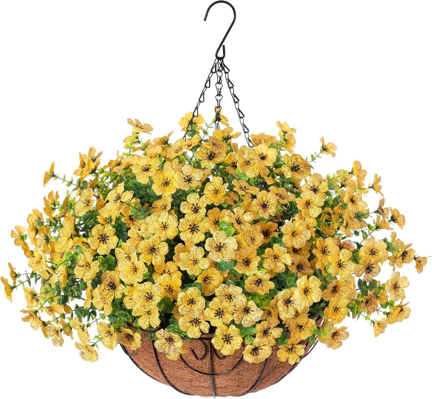 Last Day Promotion! 🔥 Simulated Hanging Flower Basket🌸 No Watering, No Wilting💧—Just a Picture Perfect Home Every Single Day-923