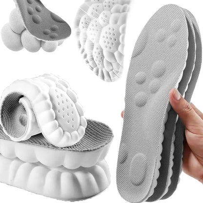 🏆Flash Sale⚡4D Shoe Cloud Insoles for Men Women, Soft Memory Foam Orthotic Shoe Inserts Sports Insoles-ABB8
