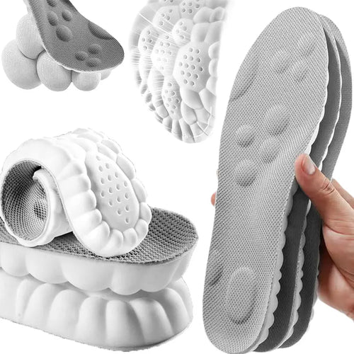 🏆Flash Sale⚡4D Shoe Cloud Insoles for Men Women, Soft Memory Foam Orthotic Shoe Inserts Sports Insoles-ABB8