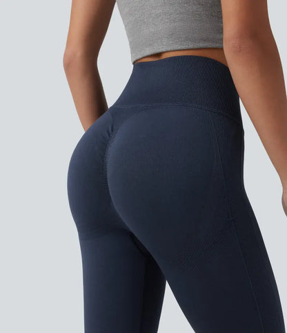 🏆Flash Sale 50K+ SOLD!🔥 Seamless Flow High Waisted Tummy Control Butt Lifting Yoga Leggings No Pockets-TJY
