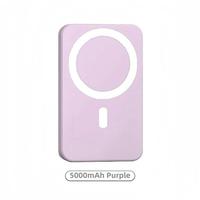 5000mAh Magnetic Power Bank, Wireless Portable Charger, Fast Charging MagSafe Battery Pack for iPhone 17/16/15/14/13/12/Plus/Pro Max-ZZQ