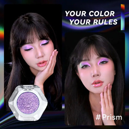 🔥Save Up To 56% Today🔥single multi-chrome eyeshadows, sparkly shimmer glitter eyeshadow, iridescent shimmer, talc free, holographic ,color-shifting, metallic iridescent shimmer shadow duochrome-TJY