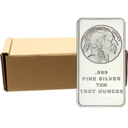 🔥Last Day Flash Sale!!️Buffalo Silver Bar | Silvertowne Mint 999 Silver Bar-GD