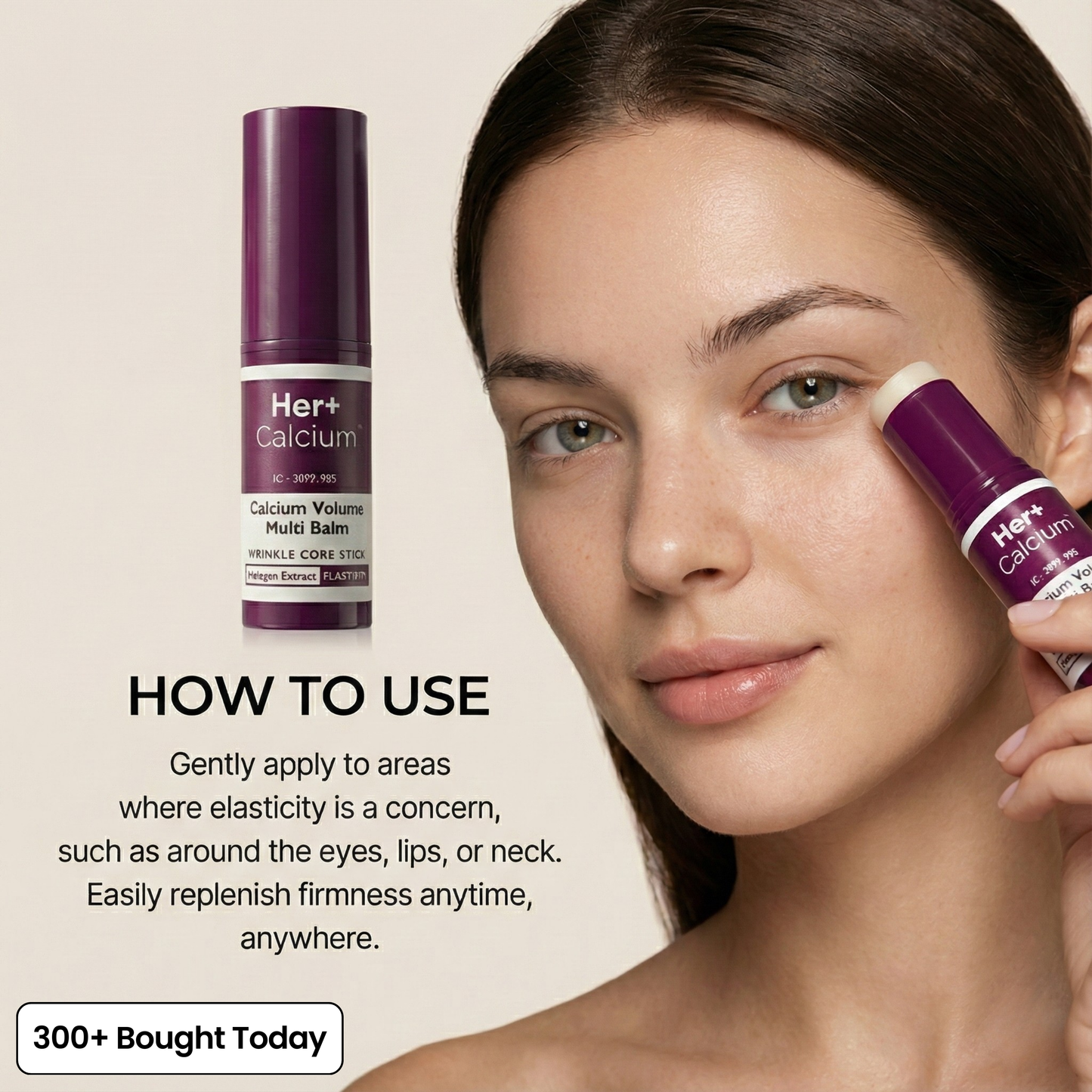 🔥Buy 2 Get 1 Free👑Calcium Multi Balm Eye Anti-aging Cosmetics Collagen Eye Stick 9g Transform Wrinkles Fine Lines And Tired Creases Naturally-TJY