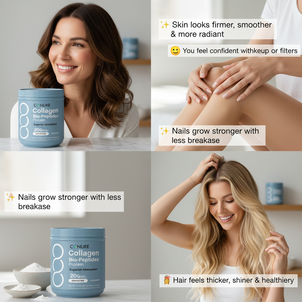 ✨Collagen Bio-Peptides Powder 20oz 🎁Grassfed Protein Supplement - Advanced with 18 Essential Amino Acids-ABB8