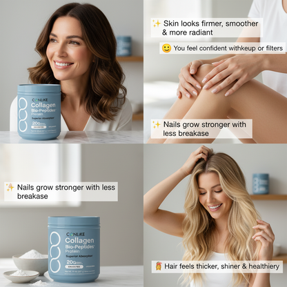 ✨Collagen Bio-Peptides Powder 20oz 🎁Grassfed Protein Supplement - Advanced with 18 Essential Amino Acids-ABB8