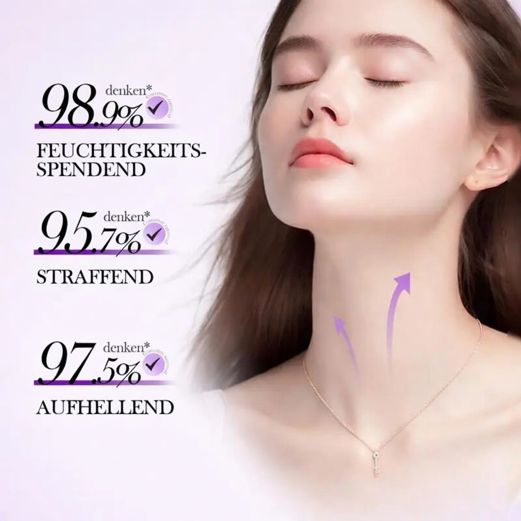 🔥Kaufe 1, erhalte 1 kostenlos🎁Kollagen-Fullerene-Festigungs-Halscreme – Reduziert Falten und Doppelkinn, Fünf Rollen für eine umfassende Massage-ABB8