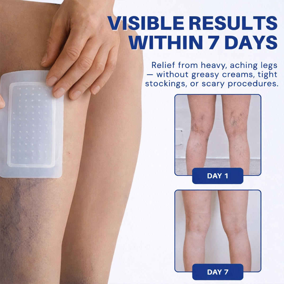 Vervebead™Vein ContourMicroneedle Patch with AdvancedDiosmin & Hesperidin Delivery 🌿 7-Day Visible Results for VaricoseVeins-923