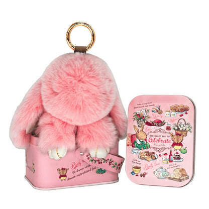 🐰Easter Early Bird Special 40% OFF🌸Handcrafted Soft Bunny Charm: Adorable Plush Rabbit Toy Keychain-923