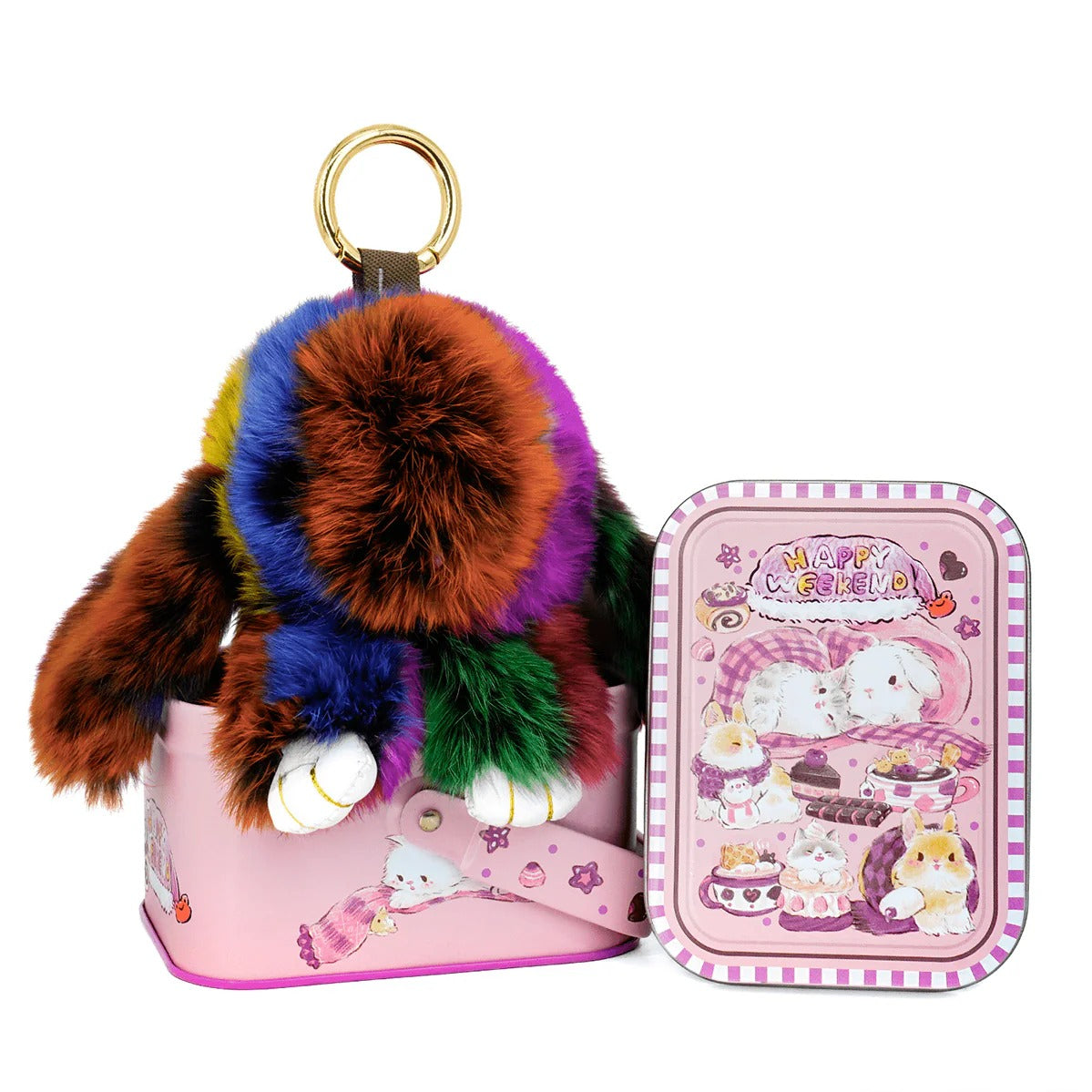 🐰Easter Early Bird Special 40% OFF🌸Handcrafted Soft Bunny Charm: Adorable Plush Rabbit Toy Keychain-923