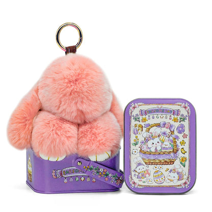 🐰Easter Early Bird Special 40% OFF🌸Handcrafted Soft Bunny Charm: Adorable Plush Rabbit Toy Keychain-923