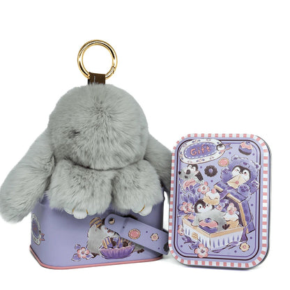 🐰Easter Early Bird Special 40% OFF🌸Handcrafted Soft Bunny Charm: Adorable Plush Rabbit Toy Keychain-923