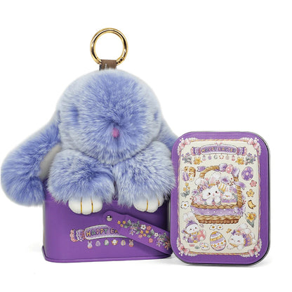 🐰Easter Early Bird Special 40% OFF🌸Handcrafted Soft Bunny Charm: Adorable Plush Rabbit Toy Keychain-923