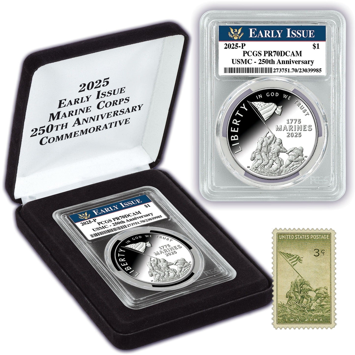 U.S. Marine Corps 250th Anniversary Proof Coin-Brilliant Uncirculated-ZZQ