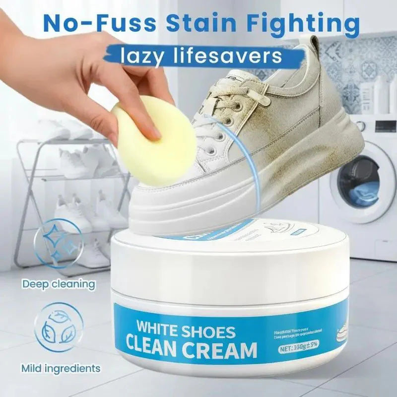 🔥First 100:2nd Item 60%Off🔥Multipurpose No-Wash White Shoe Clean Cream -W18