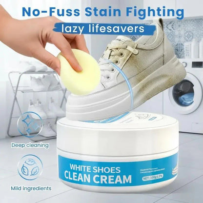 🔥First 100:2nd Item 60%Off🔥Multipurpose No-Wash White Shoe Clean Cream -W18