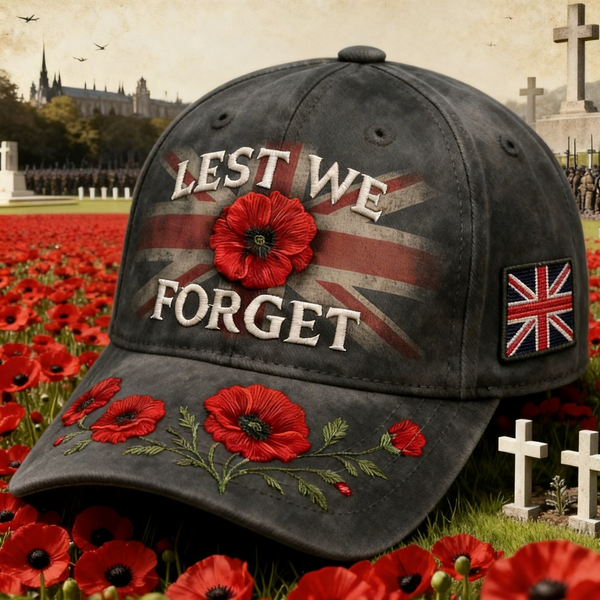 ❤️Best Gift For Father 🌺🎁Buy 1 Free 1- Lest We Forget Remembrance Memorial Cap-ABB8
