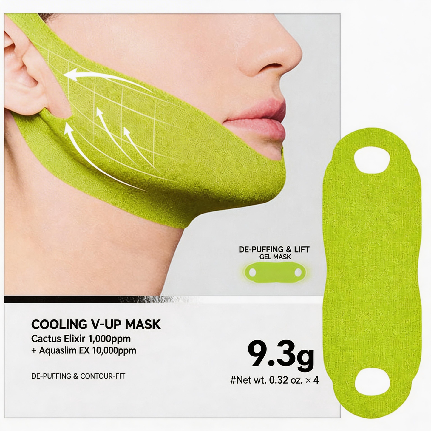 ❤️‍🔥Advanced V-Shape Lifting Band: Instant Jawline Sculptor & De-Puffing Cooling Mask - A926