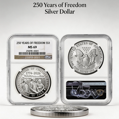 💥Last 10 sets‼️USA 🗽250th Anniversary Legal Tender Silver Dollar Coins-ABB8