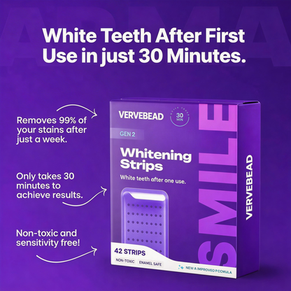 🚨¡60% DE DESCUENTO ÚLTIMO DÍA! - VERVEBEAD Purple Teeth Whitening Strips™ - A926