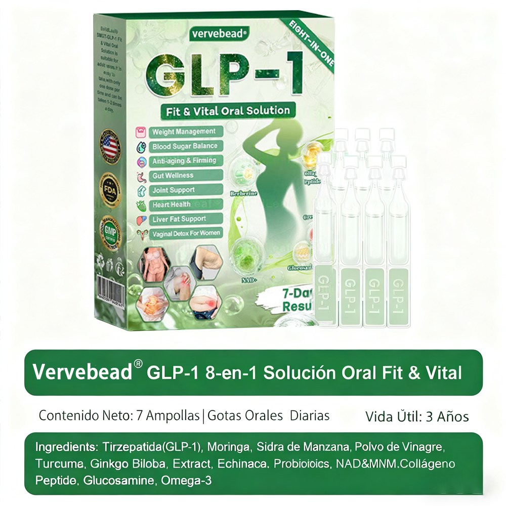 𝐕𝐞𝐫𝐯𝐞𝐛𝐞𝐚𝐝® 𝑮𝑳𝑷-𝟏 𝟖 𝒆𝒏 𝟏 𝑭𝒊𝒕 & 𝑽𝒊𝒕𝒂𝒍 (𝒔𝒐𝒍𝒐 𝒖𝒏𝒂 𝒗𝒆𝒛 𝒂𝒍 𝒅𝒊́𝒂, 𝒄𝒂𝒎𝒃𝒊𝒐𝒔 𝒗𝒊𝒔𝒊𝒃𝒍𝒆𝒔 𝒆𝒏 𝟕 𝒅𝒊́𝒂𝒔) √ 𝑷𝒂𝒓𝒂 𝒐𝒃𝒆𝒔𝒊𝒅𝒂𝒅, 𝒔𝒂𝒍𝒖𝒅 𝒄𝒂𝒓𝒅𝒊𝒐𝒗𝒂𝒔𝒄𝒖𝒍𝒂𝒓, 𝒅𝒊𝒂𝒃𝒆𝒕𝒆𝒔, 𝒂𝒑𝒏𝒆𝒂 𝒅𝒆𝒍 𝒔𝒖𝒆𝒏̃𝒐, 𝒔𝒂𝒍𝒖𝒅 𝒊𝒏𝒕𝒆𝒔𝒕𝒊𝒏𝒂𝒍, 𝒑𝒓𝒐𝒃𝒍𝒆𝒎𝒂𝒔 𝒂𝒓𝒕𝒊𝒄𝒖𝒍𝒂𝒓𝒆𝒔 𝒚 𝒎𝒂́𝒔-ZZQ xy