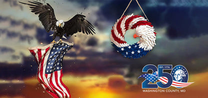 🔥First 100:2nd Item 60%Off🔥MAGA Brave Wings Wreath-W18