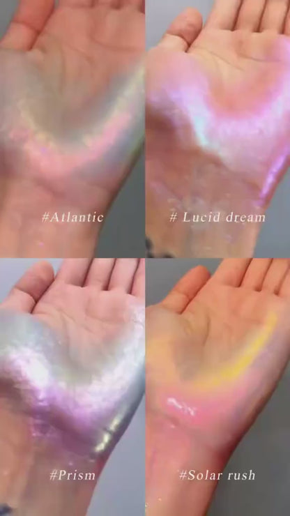 🔥Save Up To 56% Today🔥single multi-chrome eyeshadows, sparkly shimmer glitter eyeshadow, iridescent shimmer, talc free, holographic ,color-shifting, metallic iridescent shimmer shadow duochrome-TJY