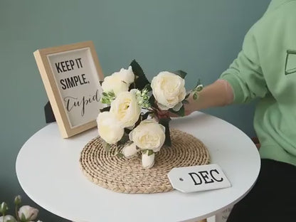 🌸Artificial Flower🌸peony roses decorative artificial flowers, living room decoration, wedding decorations, bridal bouquet,fruit,plants,ornaments🌿-TJY