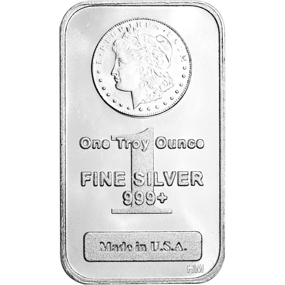 LAST 8 SET!!🔥Highland Mint 1 oz Morgan Head .999+ Fine Silver Bar-ABB8