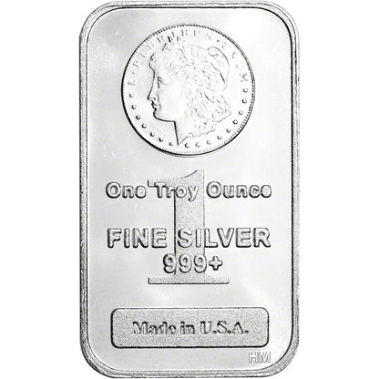 LAST 8 SET!!🔥Highland Mint 1 oz Morgan Head .999+ Fine Silver Bar-ABB8