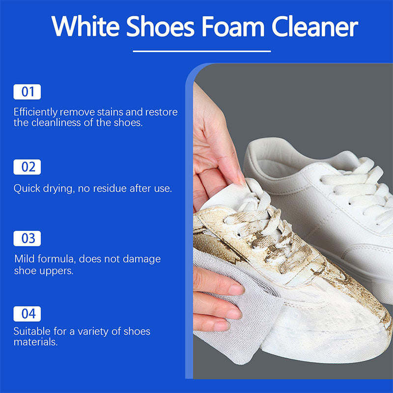 🎉Limited Time Discount 50%🎁No-Rinse Shoe Cleaner -White Shoe Stain Remover Spray-ABB8