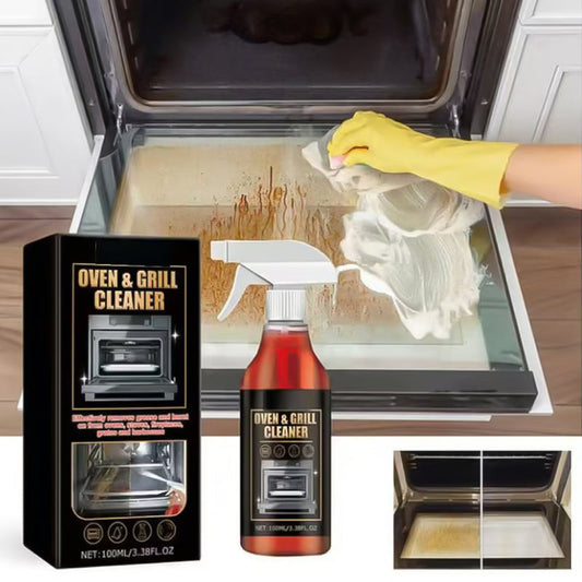 🧼 BUY 2 GET 1 FREE! ✨ Oven & Grill Cleaner Spray – Dissolves Grease in 5 Mins, No Scrubbing & Eliminates Odors 🔥  21 Reviews-HZ