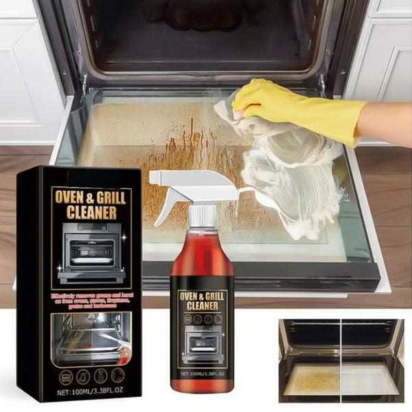 🧼 BUY 2 GET 1 FREE! ✨ Oven & Grill Cleaner Spray – Dissolves Grease in 5 Mins, No Scrubbing & Eliminates Odors 🔥  21 Reviews-HZ