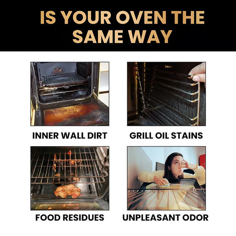 🧼 BUY 2 GET 1 FREE! ✨ Oven & Grill Cleaner Spray – Dissolves Grease in 5 Mins, No Scrubbing & Eliminates Odors 🔥  21 Reviews-HZ