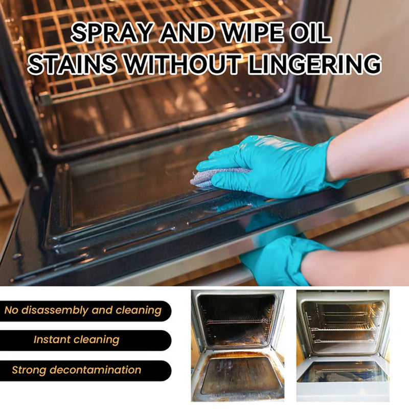 🧼 BUY 2 GET 1 FREE! ✨ Oven & Grill Cleaner Spray – Dissolves Grease in 5 Mins, No Scrubbing & Eliminates Odors 🔥  21 Reviews-HZ