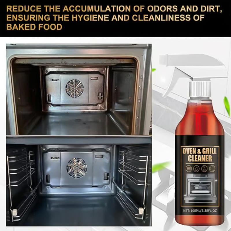 🧼 BUY 2 GET 1 FREE! ✨ Oven & Grill Cleaner Spray – Dissolves Grease in 5 Mins, No Scrubbing & Eliminates Odors 🔥  21 Reviews-HZ