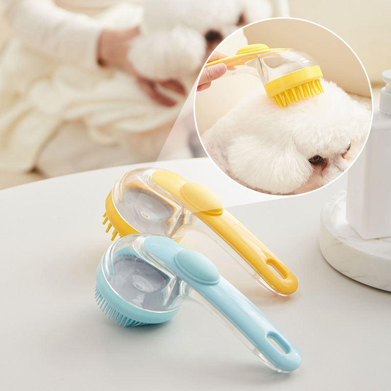 🔥Buy 1 Get 1 Free🔥Pet Bath Brush with Long Handle & Shampoo Dispenser🐾-ABB8