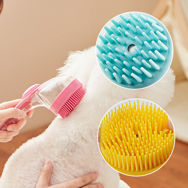 🔥Buy 1 Get 1 Free🔥Pet Bath Brush with Long Handle & Shampoo Dispenser🐾-ABB8