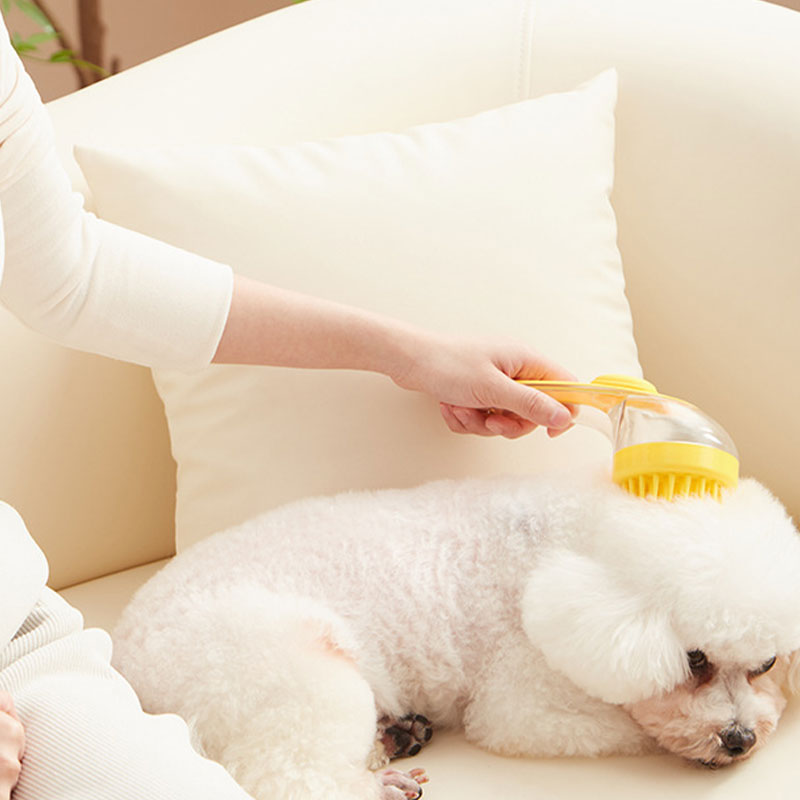 🔥Buy 1 Get 1 Free🔥Pet Bath Brush with Long Handle & Shampoo Dispenser🐾-ABB8
