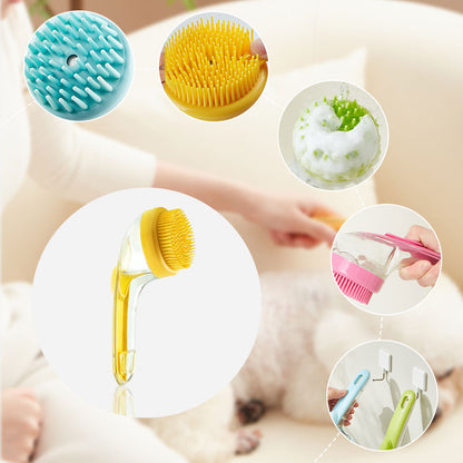 🔥Buy 1 Get 1 Free🔥Pet Bath Brush with Long Handle & Shampoo Dispenser🐾-ABB8