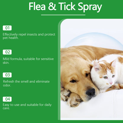 🍃Natural Flea & Tick Spray for Dogs and Cats🐾 Keep Your Beloved Pet Free from Pests-ABB8