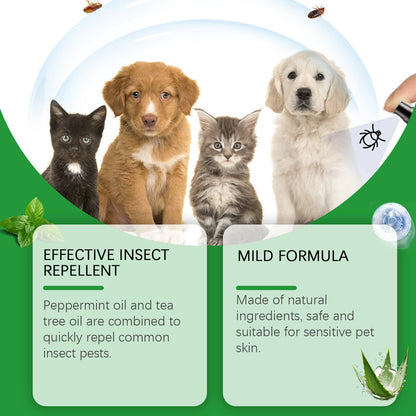 🍃Natural Flea & Tick Spray for Dogs and Cats🐾 Keep Your Beloved Pet Free from Pests-ABB8