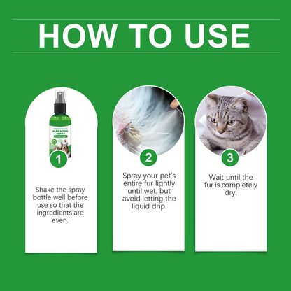 🍃Natural Flea & Tick Spray for Dogs and Cats🐾 Keep Your Beloved Pet Free from Pests-ABB8