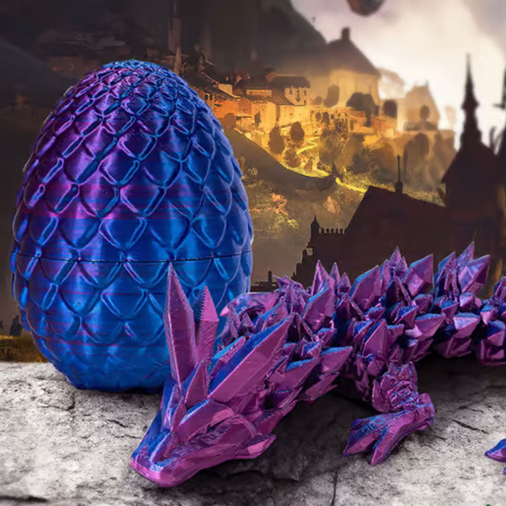 🏆Articulated 3D Dragon Toys with 3D Dragon Eggs🐉-Mythical Pieces Dragon🔥-ABB8