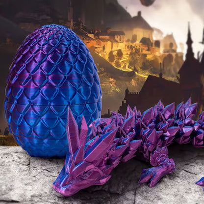 🏆Articulated 3D Dragon Toys with 3D Dragon Eggs🐉-Mythical Pieces Dragon🔥-ABB8