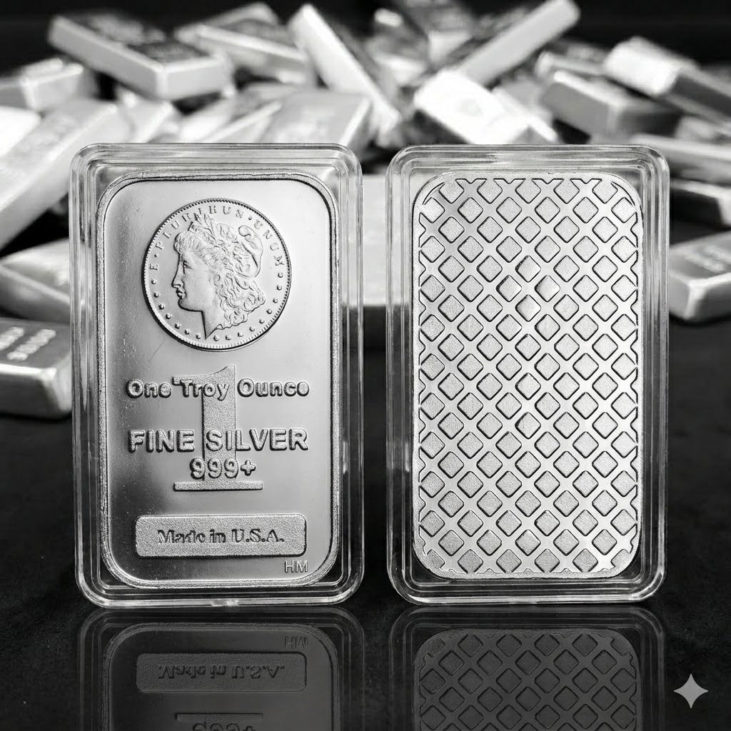 LAST 8 SET!!🔥Highland Mint 1 oz Morgan Head .999+ Fine Silver Bar-ABB8